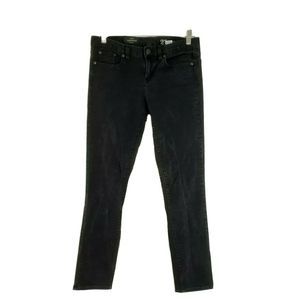 J. Crew Toothpick Black Ankle Skinny Jeans